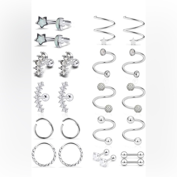 Random silver earring bunch - Picture 1 of 1